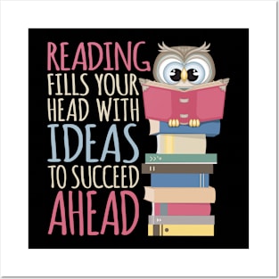 Book Nerd, Library & Librarian | Reading Book, Bookworm, Owl Posters and Art
